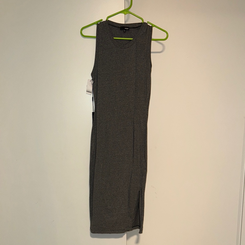 Wilfred Free Charcoal Midi Dress